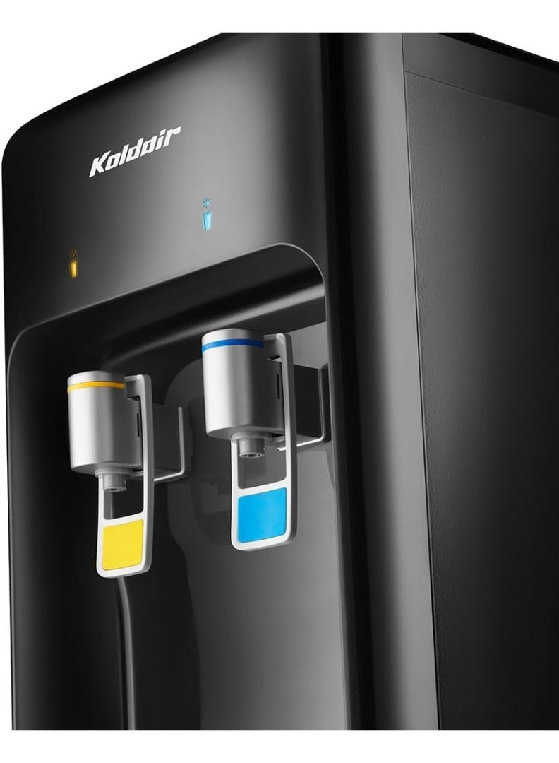 Koldair Hot & Cold Water Cooler with 2 Taps Dark Gray - Image 2